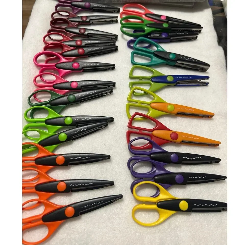 24pc decorative edge craft scissors for paper crafting scrapbooking &card making